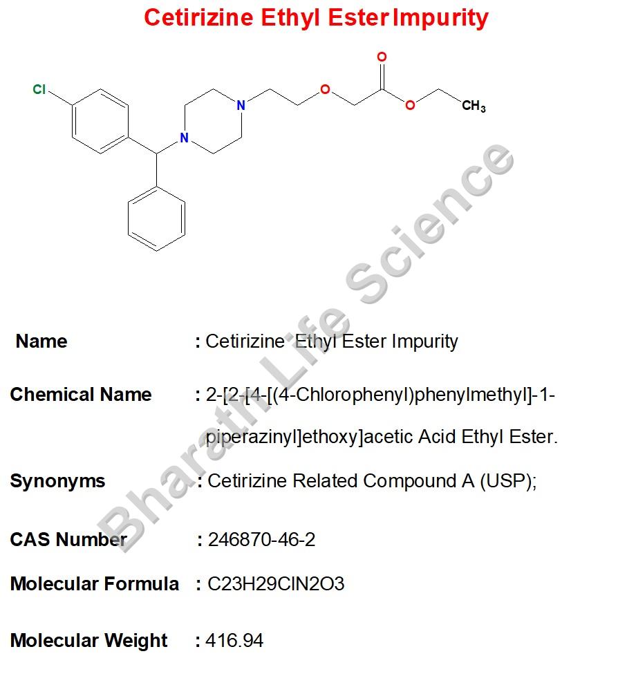 Cetirizine  Ethyl Ester Impurity 